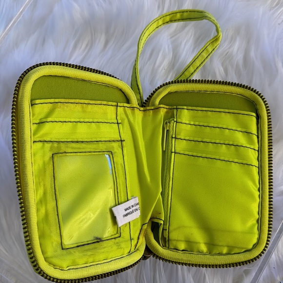 Natural Life Neon Henna Boho print Scuba Zippered Wallet - Picture 3 of 6